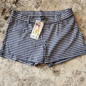 Gingham Knit Womens Shorts